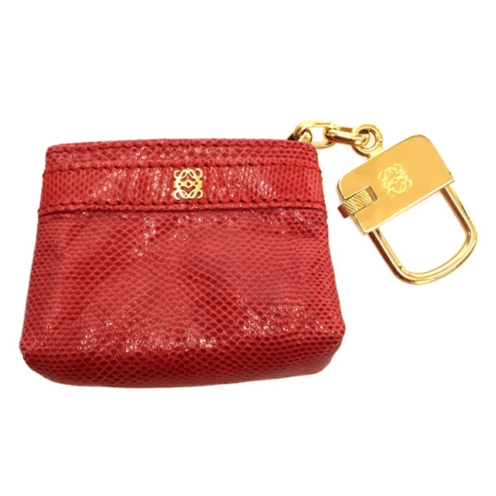 Loewe Red Mini Bag with Gold Accents